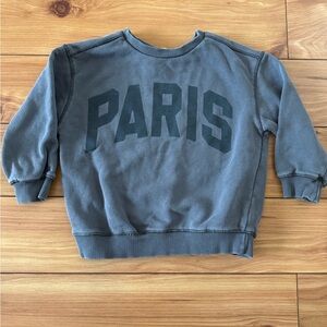 Zara crew neck sweatshirt sweater Paris Toddler 3T